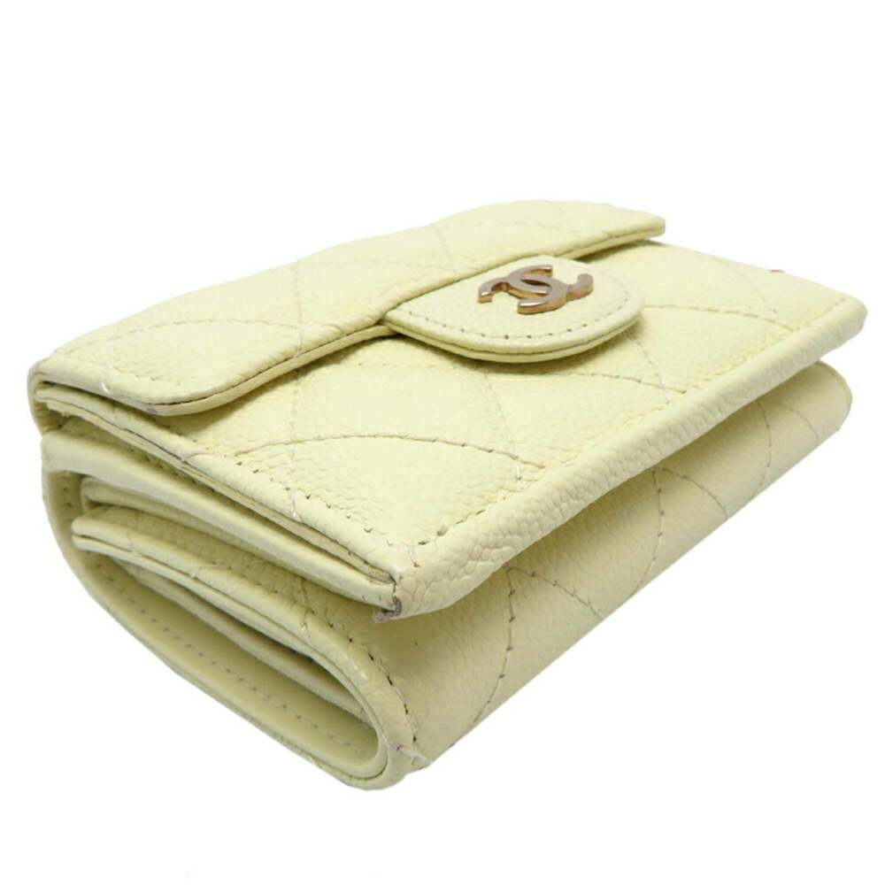 CHANEL Authentic White Caviar Leather Wallet - Picture 3 of 9